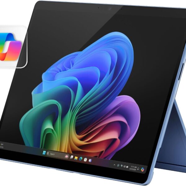 แล็ปท็อป/แท็บเล็ต 2-in-1 Microsoft Surface Pro (2024), ระบบปฏิบัติการ Windows 11 Copilot+, จอแสดงผลแบบสัมผัส 13 นิ้ว, ชิปประมวลผล Snapdragon X Plus (10 คอร์), RAM 16GB, พื้นที่เก็บข้อมูล 512GB, สีแซฟไฟร์